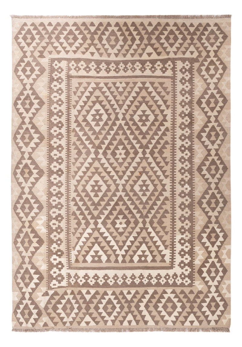 Kelim Rug - Splash - 287 x 202 cm - light grey