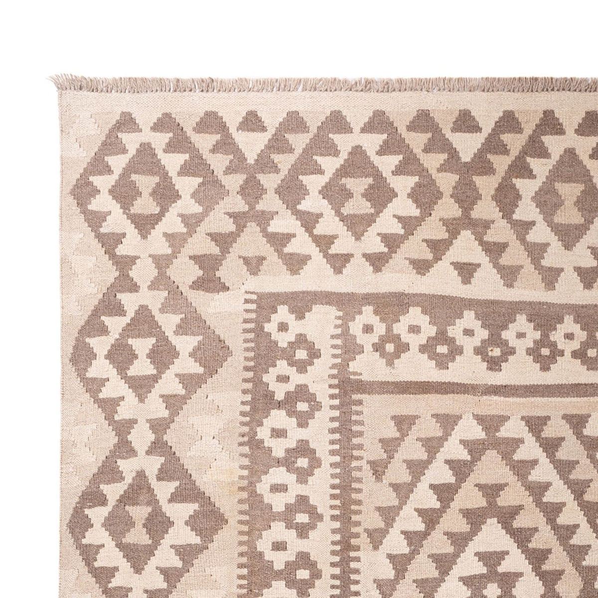 Kelim Rug - Splash - 287 x 202 cm - light grey