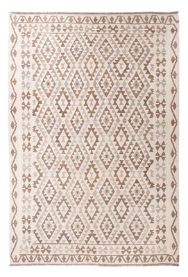 Kelim Rug - Splash - 289 x 201 cm - light grey