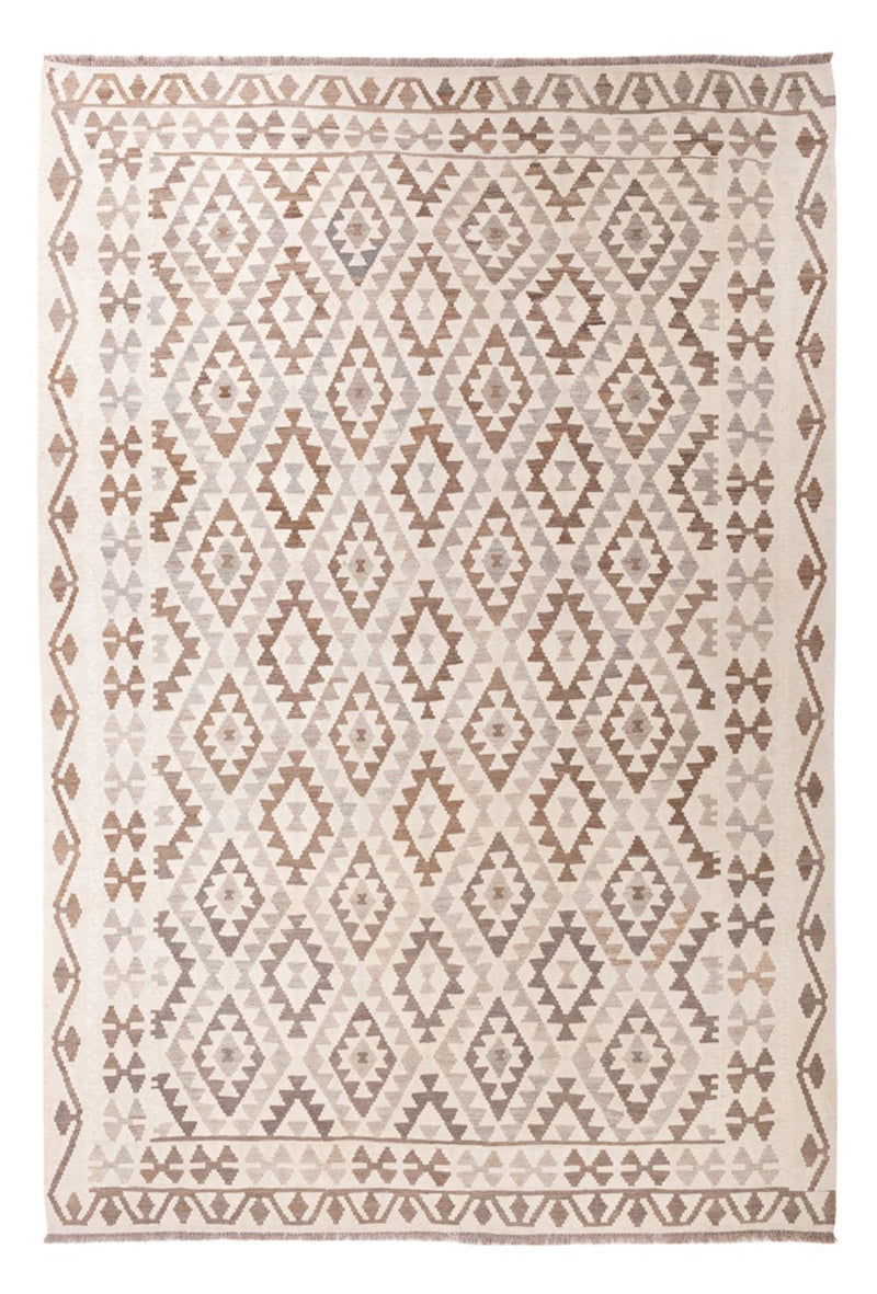 Kelim Rug - Splash - 289 x 201 cm - light grey