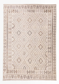 Kelim Rug - Splash - 286 x 202 cm - light grey