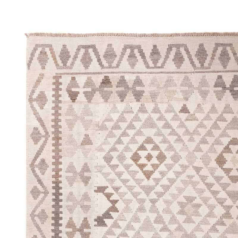 Kelim Rug - Splash - 286 x 202 cm - light grey