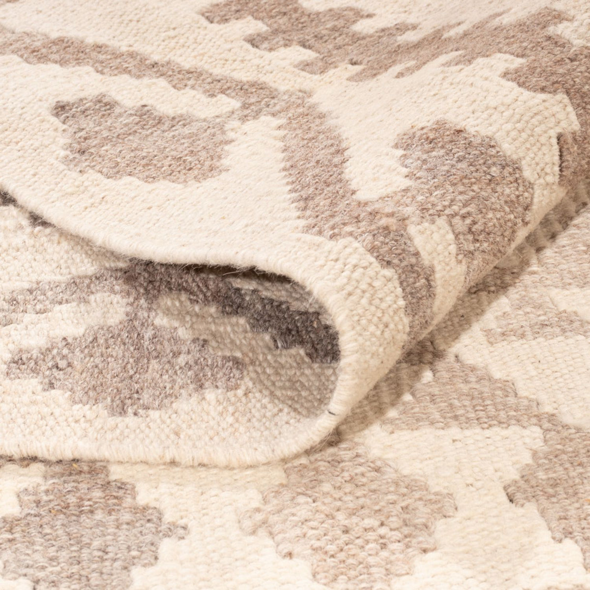 Kelim Rug - Splash - 286 x 202 cm - light grey