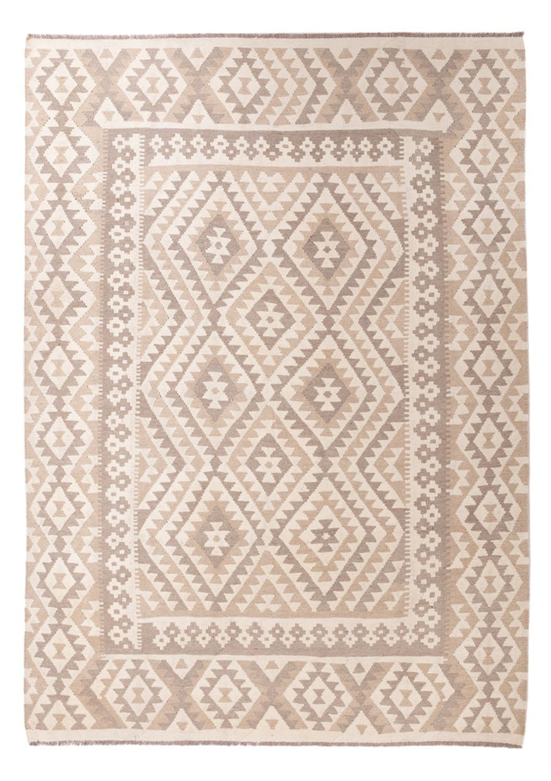 Kelim Rug - Splash - 281 x 200 cm - light grey