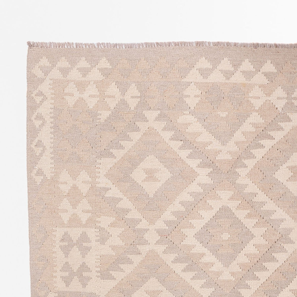 Kelim Rug - Splash - 280 x 198 cm - light grey