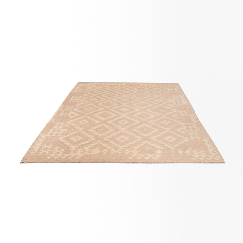 Kelim Rug - Splash - 280 x 198 cm - light grey
