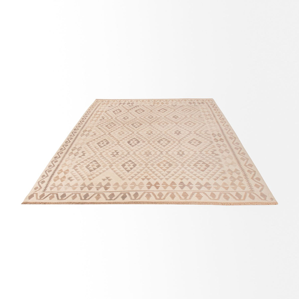 Kelim Rug - Splash - 294 x 208 cm - grey