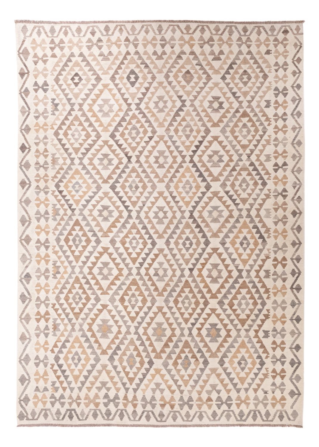 Kelim Rug - Splash - 290 x 199 cm - grey
