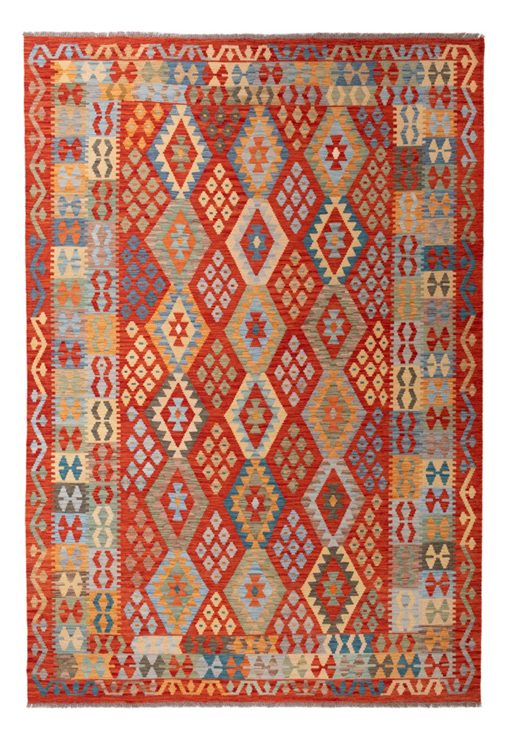 Kelim Rug - Splash - 304 x 202 cm - multicolored