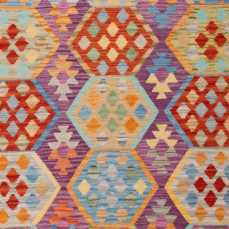 Kelim Rug - Splash - 313 x 206 cm - multicolored