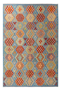 Kelim Rug - Splash - 310 x 207 cm - multicolored