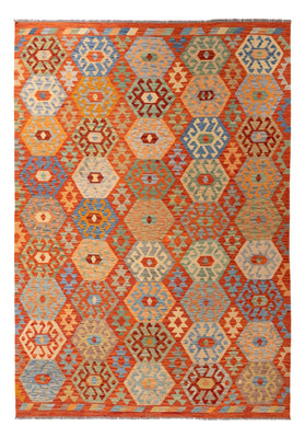 Kelim Rug - Splash - 301 x 206 cm - multicolored