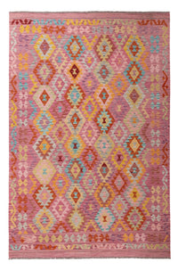 Kelim Rug - Splash - 300 x 200 cm - multicolored