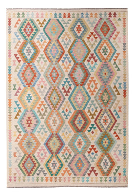 Kelim Rug - Splash - 298 x 205 cm - multicolored