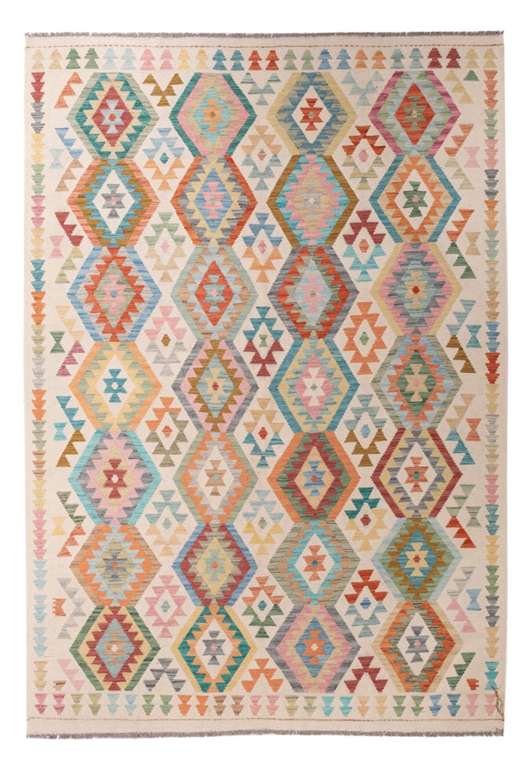 Kelim Rug - Splash - 298 x 205 cm - multicolored