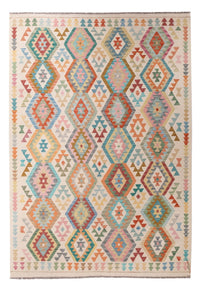 Kelim Rug - Splash - 298 x 205 cm - multicolored