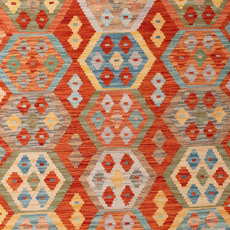 Kelim Rug - Splash - 305 x 207 cm - multicolored