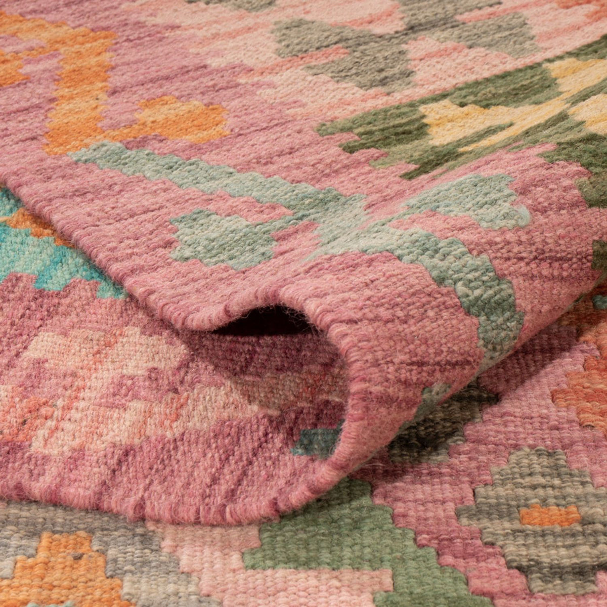 Kelim Rug - Splash - 318 x 205 cm - multicolored