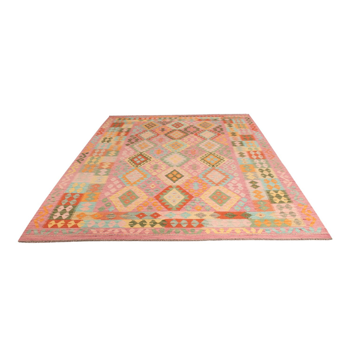 Kelim Rug - Splash - 318 x 205 cm - multicolored