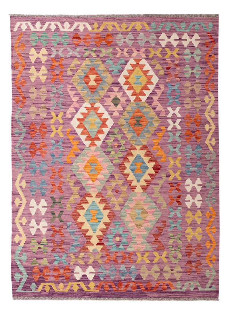 Kelim Rug - Splash - 173 x 124 cm - multicolored