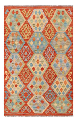 Kelim Rug - Splash - 186 x 122 cm - multicolored