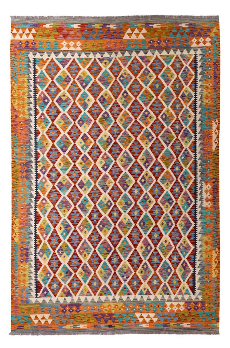 Kelim Rug - Splash - 307 x 205 cm - multicolored