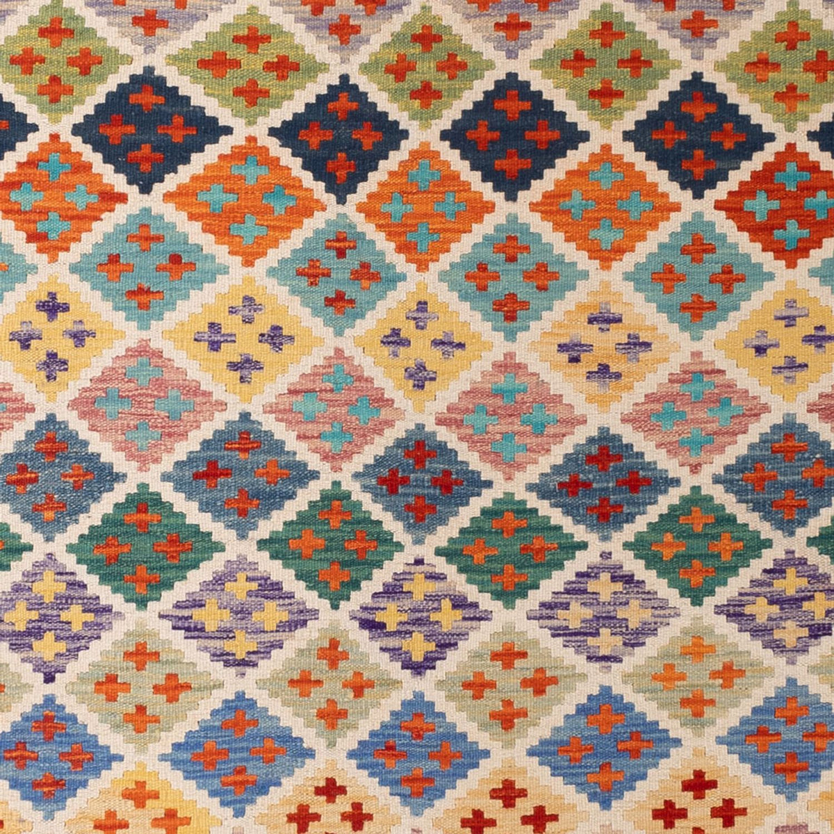 Kelim Rug - Splash - 304 x 209 cm - multicolored