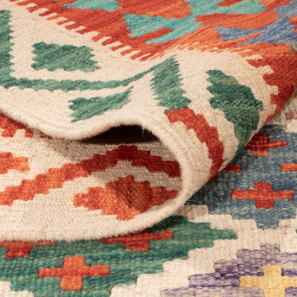 Kelim Rug - Splash - 304 x 209 cm - multicolored