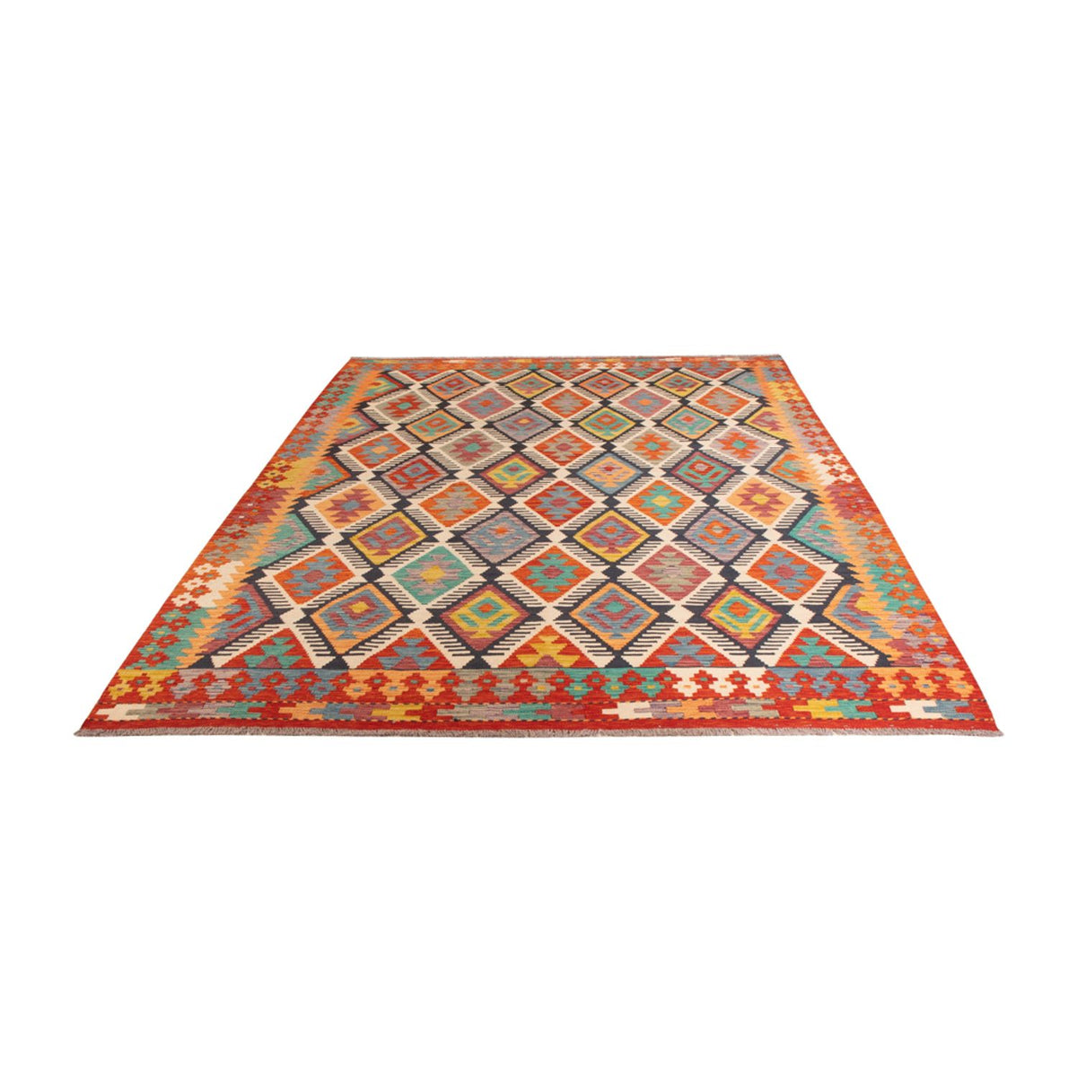 Kelim Rug - Splash - 308 x 205 cm - multicolored