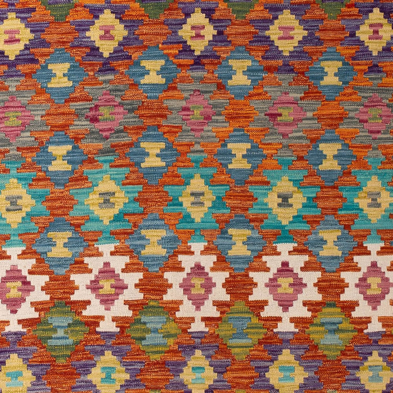 Kelim Rug - Splash - 292 x 213 cm - multicolored