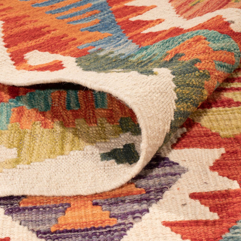 Kelim Rug - Splash - 307 x 200 cm - multicolored