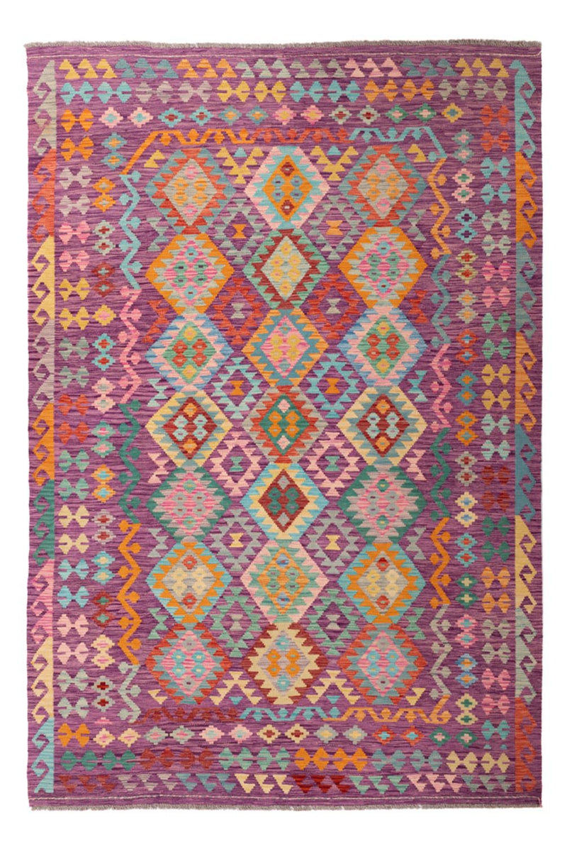 Kelim Rug - Splash - 301 x 200 cm - multicolored