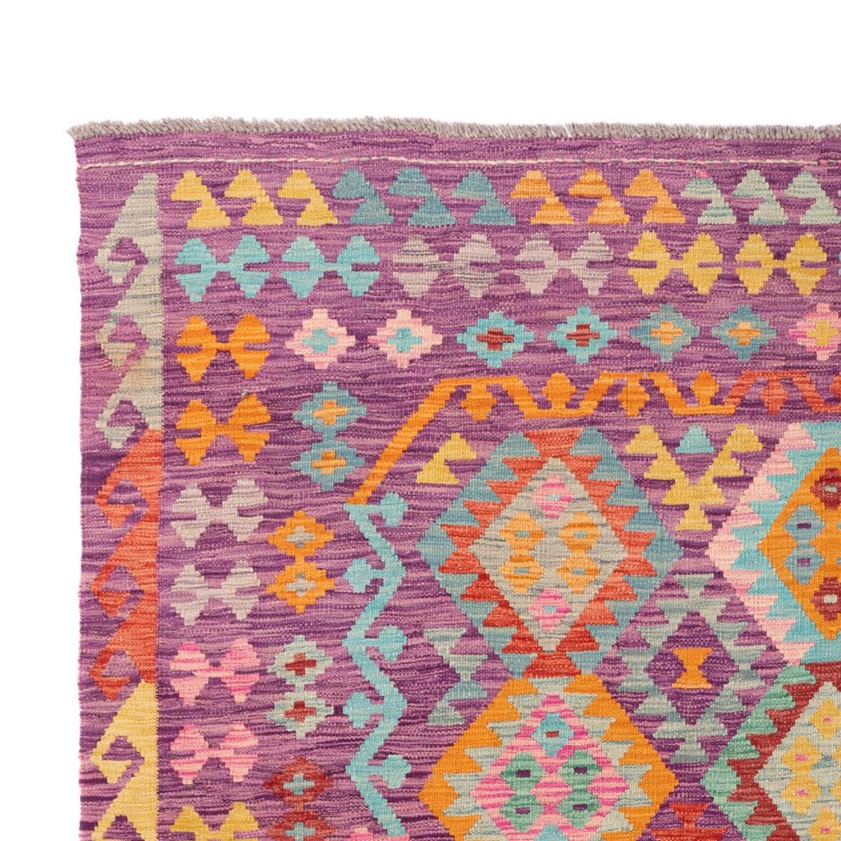 Kelim Rug - Splash - 301 x 200 cm - multicolored