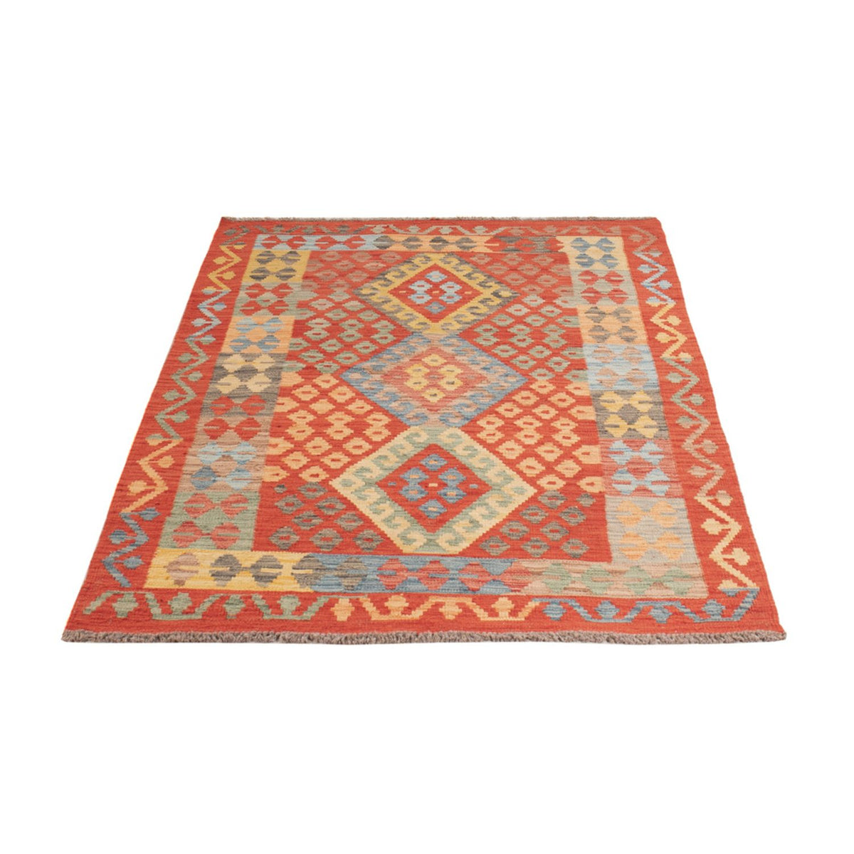 Kelim Rug - Splash - 187 x 113 cm - multicolored