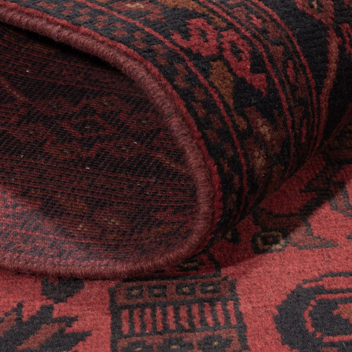 Afghan Rug - Kunduz - 197 x 128 cm - red