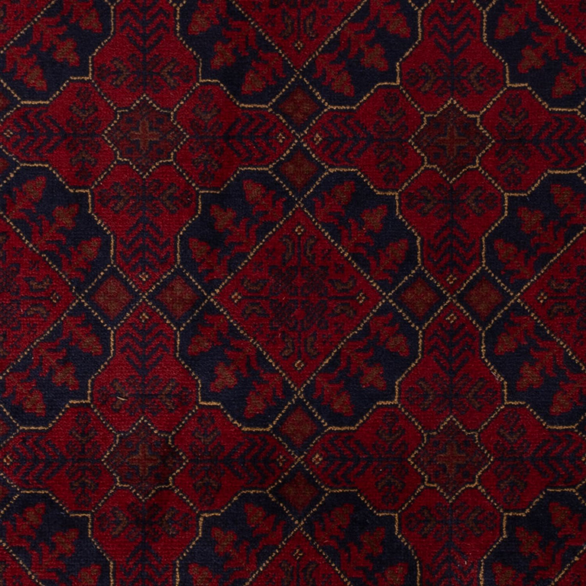 Afghan Rug - Kunduz - 196 x 126 cm - dark red