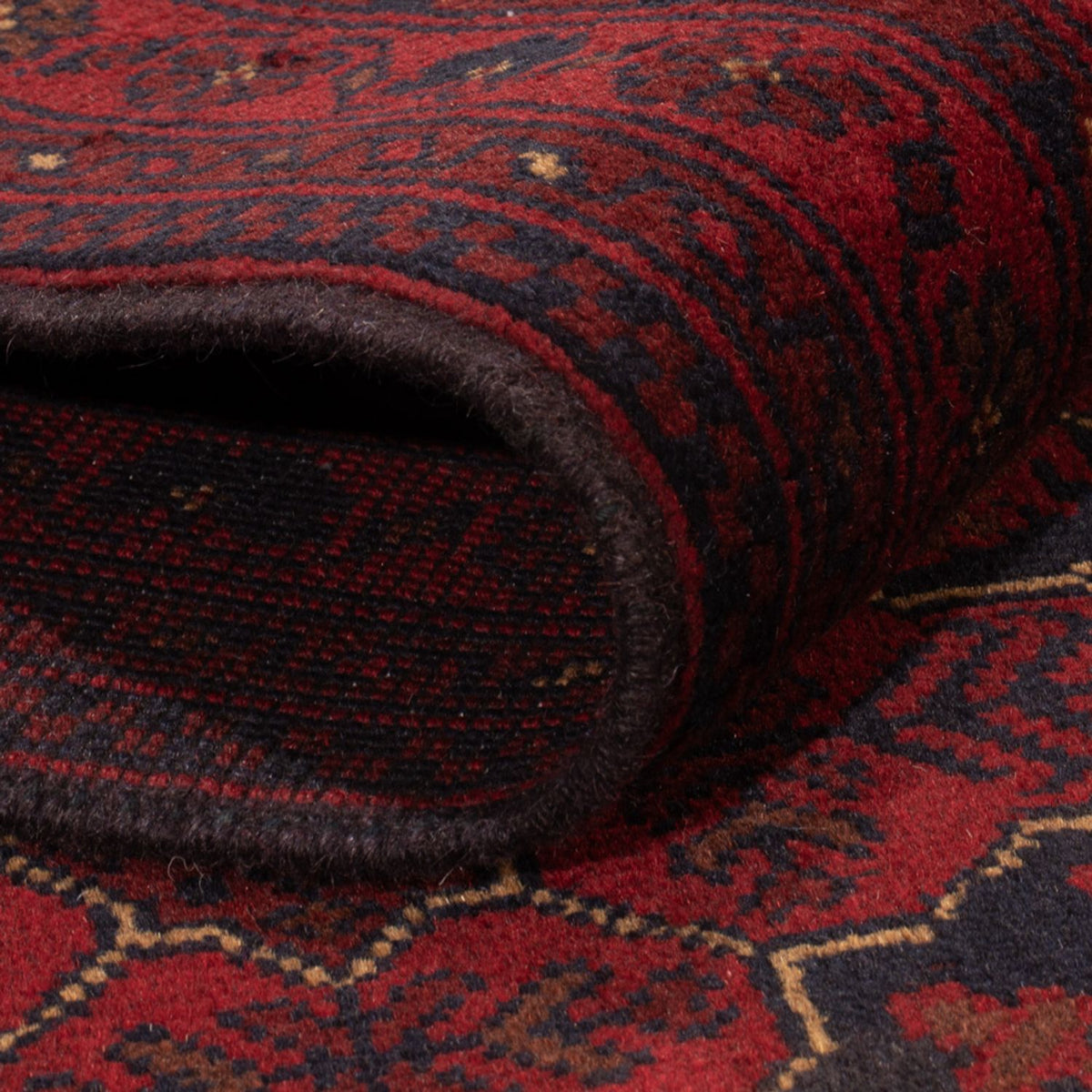 Afghan Rug - Kunduz - 196 x 126 cm - dark red