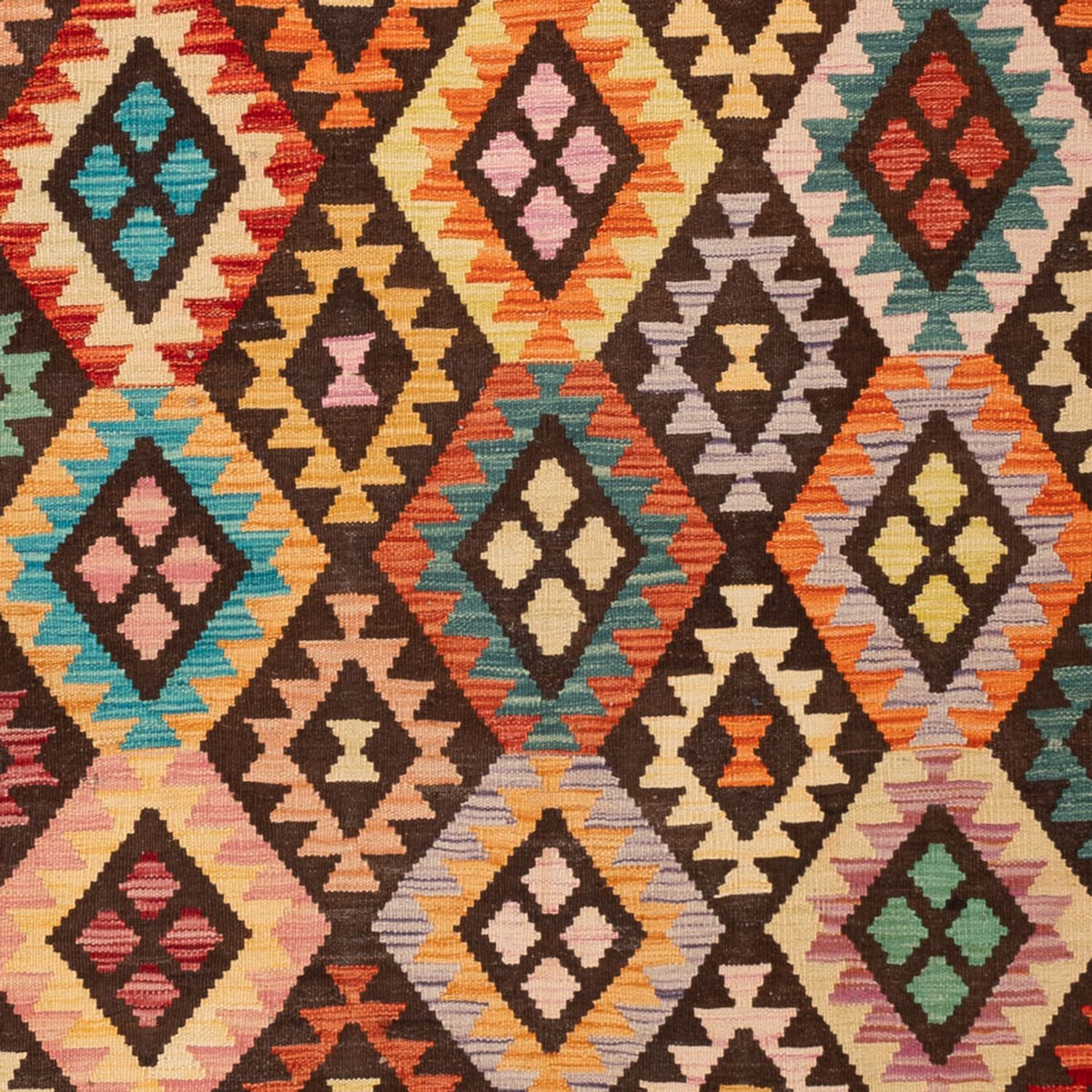 Kelim Rug - Splash - 307 x 205 cm - multicolored