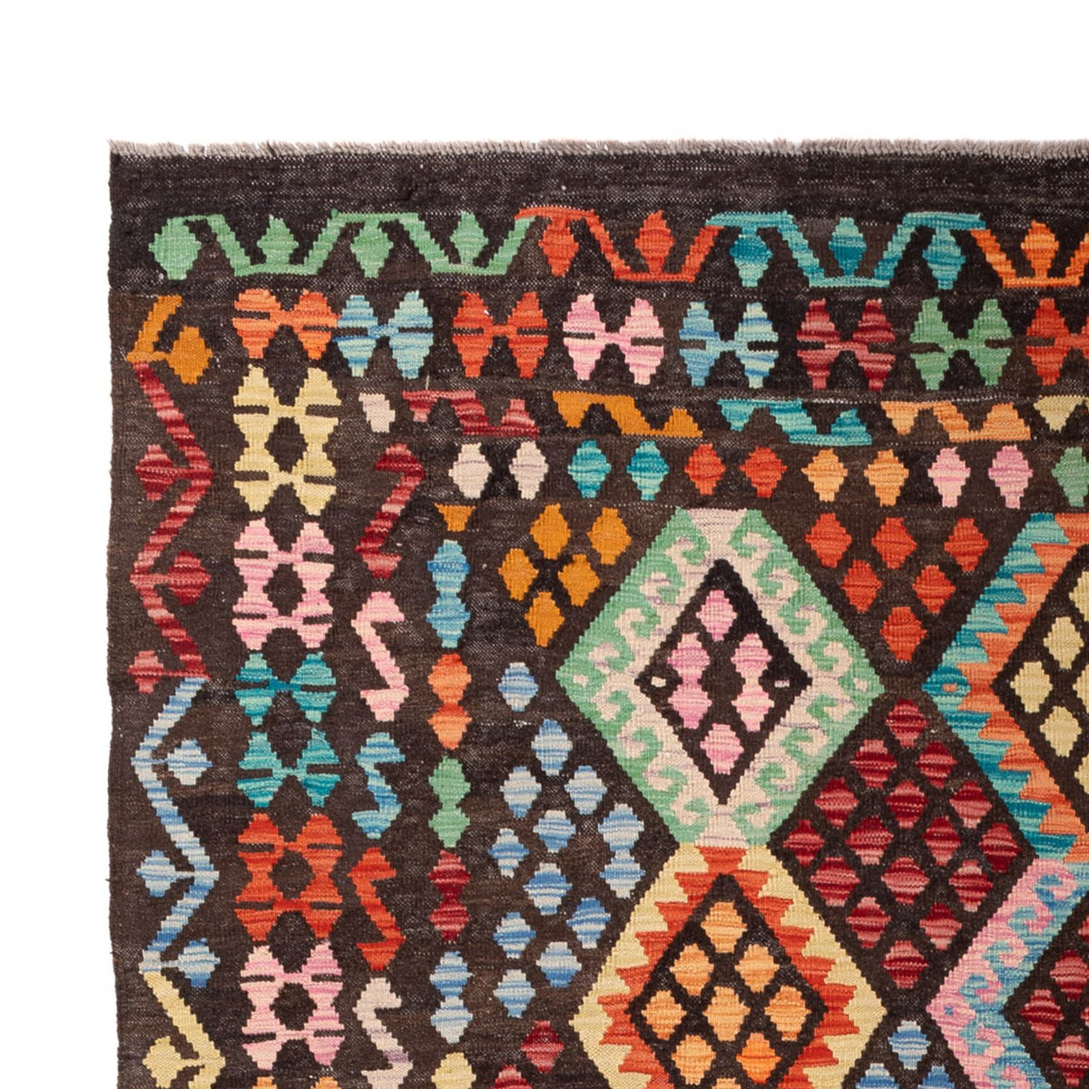 Kelim Rug - Splash - 293 x 206 cm - multicolored