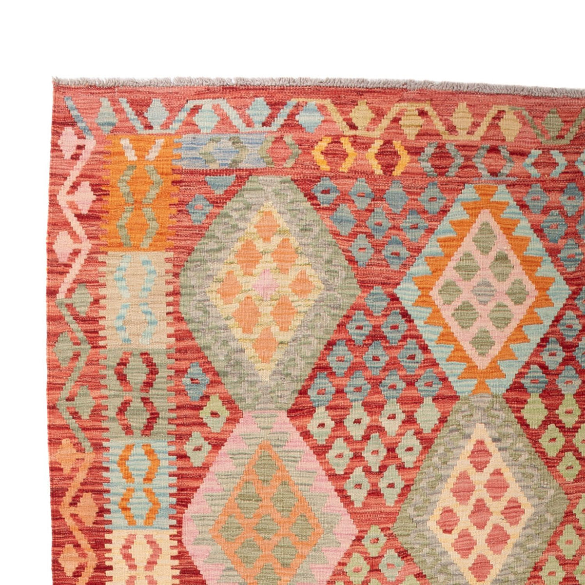 Kelim Rug - Splash - 308 x 206 cm - multicolored