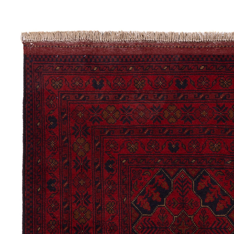 Afghan Rug - Kunduz - 201 x 128 cm - dark red