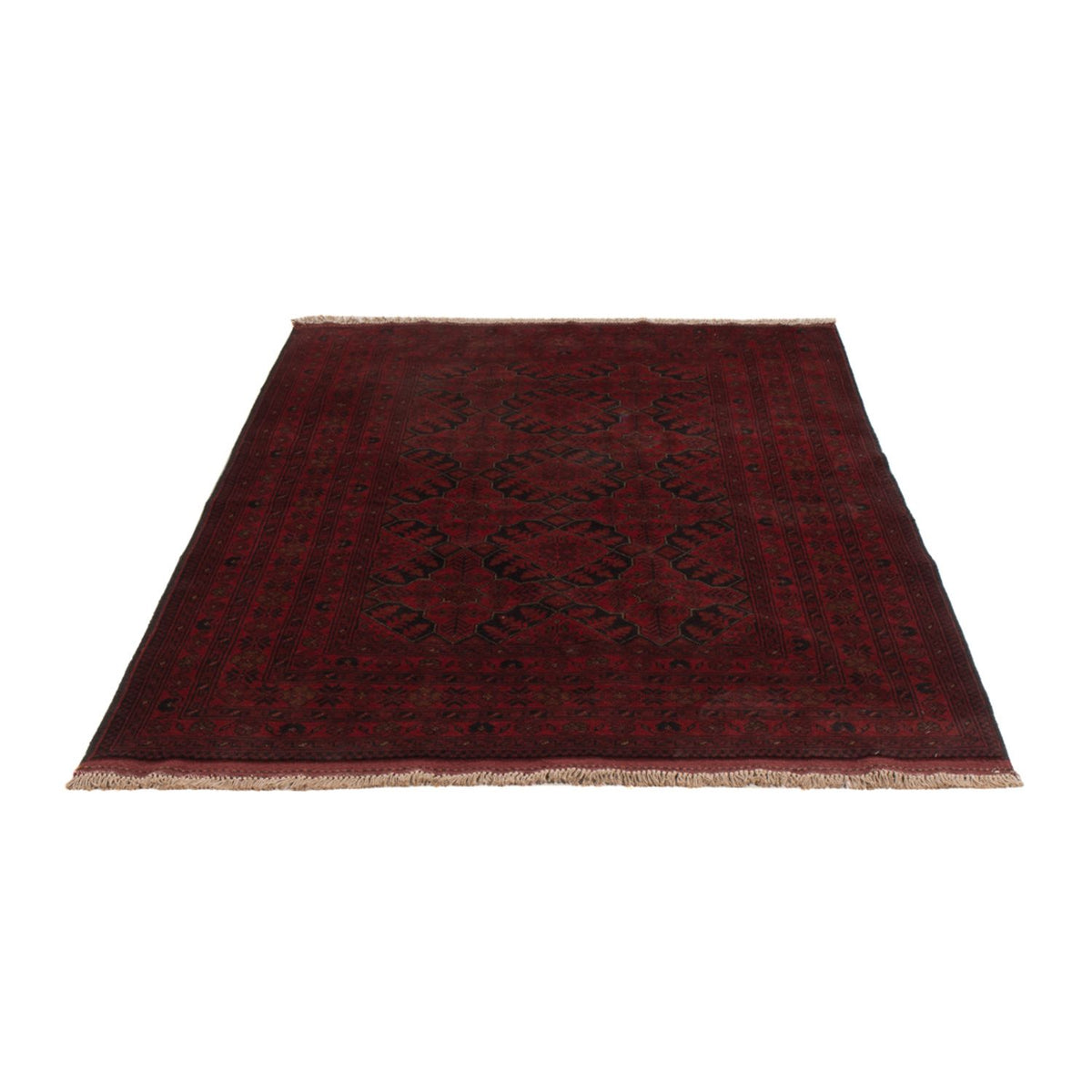 Afghan Rug - Kunduz - 201 x 128 cm - dark red
