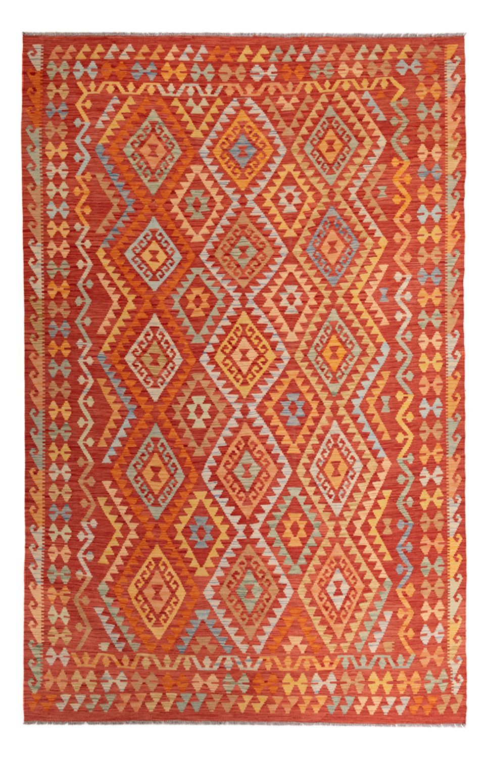Kelim Rug - Splash - 306 x 194 cm - multicolored