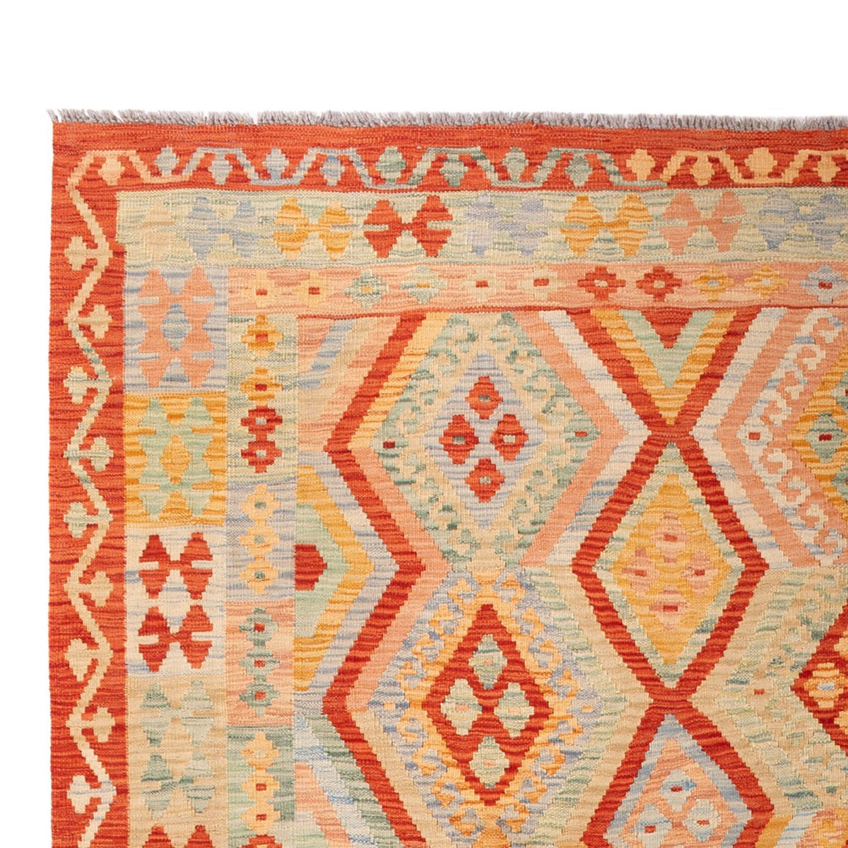 Kelim Rug - Splash - 299 x 206 cm - multicolored