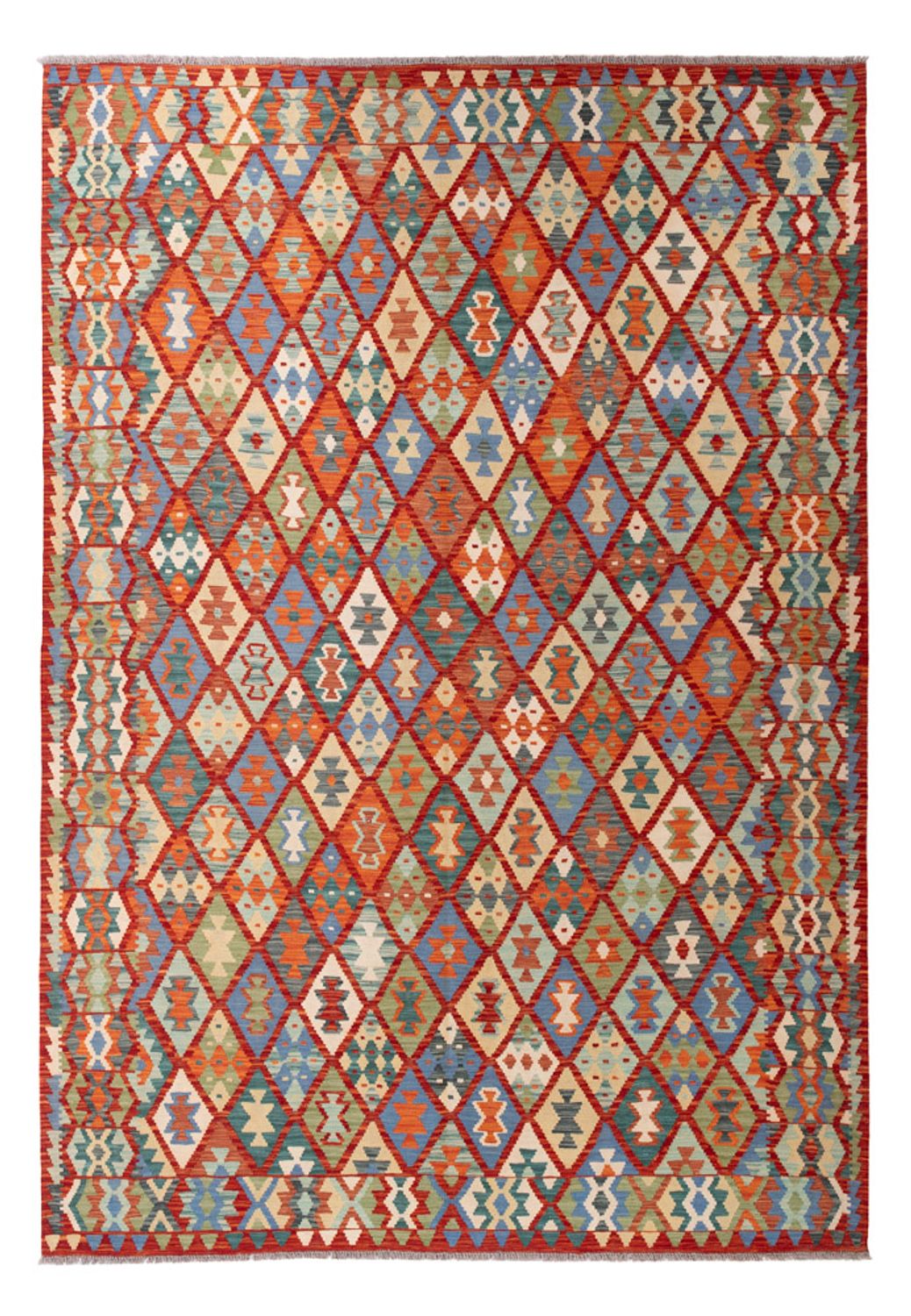Kelim Rug - Splash - 294 x 213 cm - multicolored