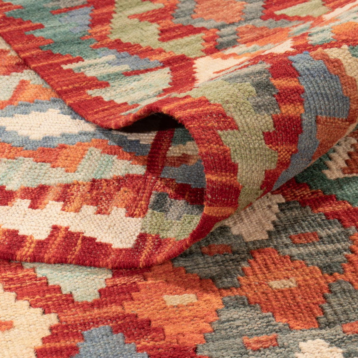 Kelim Rug - Splash - 294 x 213 cm - multicolored