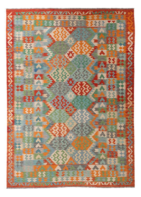 Kelim Rug - Splash - 287 x 211 cm - multicolored