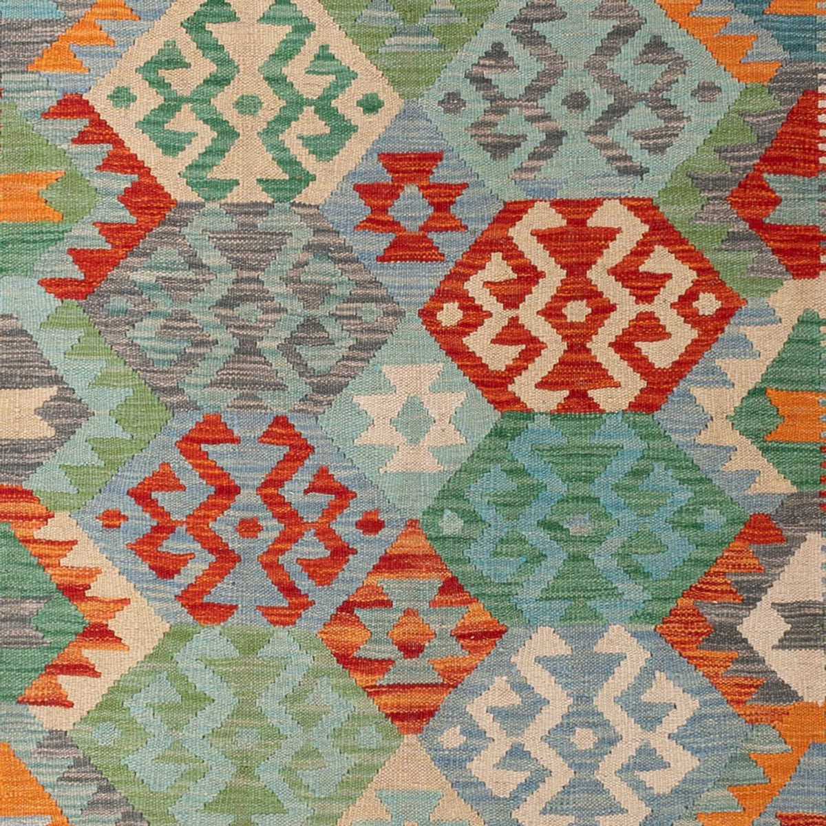 Kelim Rug - Splash - 287 x 211 cm - multicolored