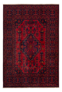Afghan Rug - Kunduz - 197 x 127 cm - dark red