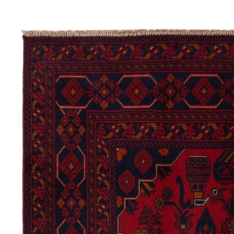 Afghan Rug - Kunduz - 197 x 127 cm - dark red